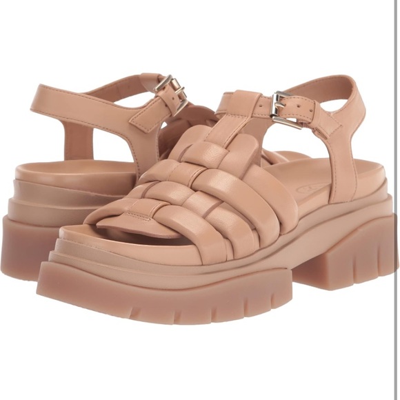 NIB [ASH] Sirena Fisherman Woven Platform Buckle Sandals Women’s Sz 41 / US 10.5 - Picture 2 of 13